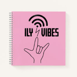ILY Vibes - ASL Design  Notizblock