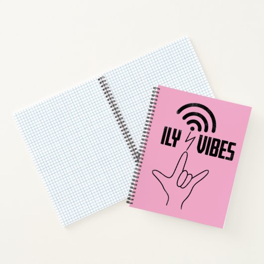 ILY Vibes - ASL Design  Notizblock (Innenseite)