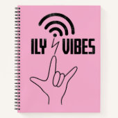 ILY Vibes - ASL Design  Notizblock (Vorderseite)