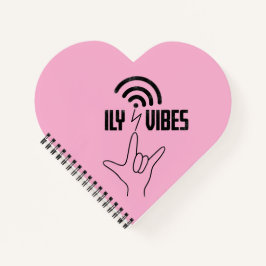 ILY Vibes - ASL Design  Notizblock