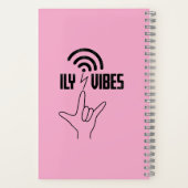 ILY Vibes - ASL Design Notizblock (Rückseite)