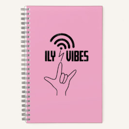 ILY Vibes - ASL Design  Notizblock