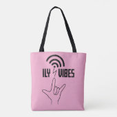 ILY Vibes - ASL Design Tasche (Rückseite)