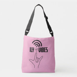ILY Vibes - ASL Design  Tragetaschen Mit Langen Trägern