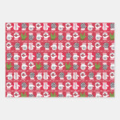 ILY Winter Gloves Rot und Grün Geschenkpapier Set (Vorderseite 3)