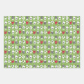 ILY Winter Gloves Rot und Grün Geschenkpapier Set (Vorderseite 2)