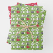 ILY Winter Gloves Rot und Grün Geschenkpapier Set (Beispiel)