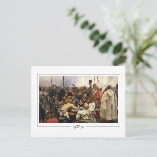 Ilya Repin #21 - Fine Art Postcard Postkarte (Stehend Vorderseite)