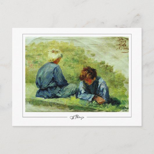 Ilya Repin #22 - Fine Art Postcard Postkarte (Vorderseite)