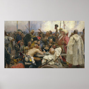 Ilya Repin Antwort der Zaporozhian Kosaken Poster