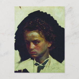 Ilya Repin - Portrait des Bildhauers Ilya Yakovlev Postkarte
