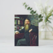 Ilya Repin-Portrait des Historikers & Archäologen Postkarte (Stehend Vorderseite)