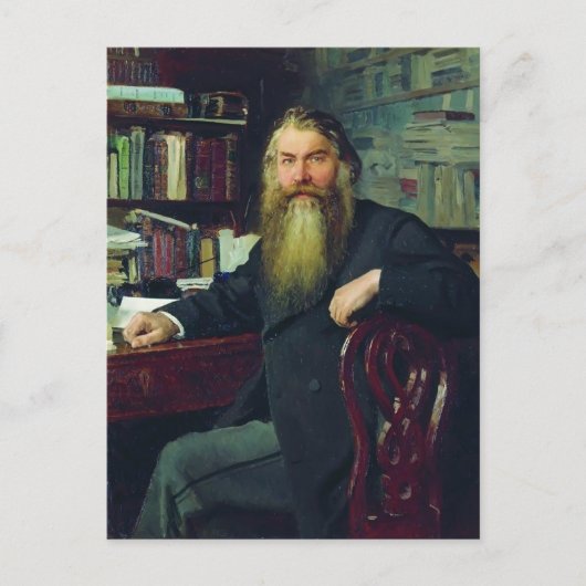 Ilya Repin-Portrait des Historikers & Archäologen Postkarte (Vorderseite)
