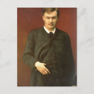 Ilya Repin - Portrait des Komponisten Alexander Postkarte