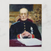 Ilya Repin - Portrait von Konstantin Pobedonostsev Postkarte (Vorderseite)