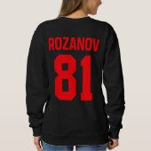 Ilya Rozanov 81 Boston Hockey Rivalry Sweatshirt (Rückseite)