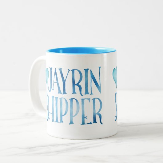 Ilyon zeichnet Jayrin Verlader-Tasse auf Zweifarbige Tasse (Vorderseite Links)