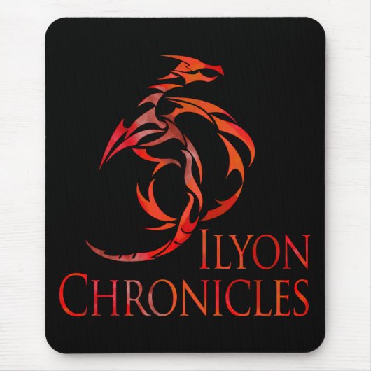 Ilyon zeichnet roten Drachen Mousepad auf (Vorne)