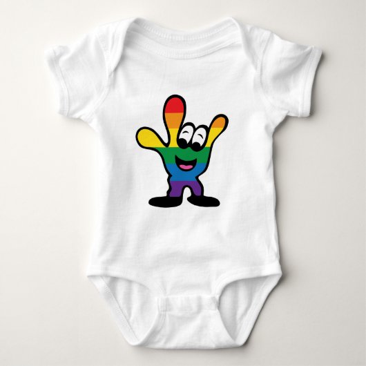 ILYrainbowFinal Baby Strampler (Vorderseite)