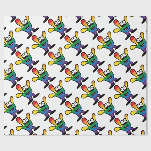 ILYrainbowFinal Geschenkpapier (Flach)