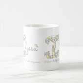 Ilyssa-Buchstabe Ich nenne Monogramm-Tasse Kaffeetasse (Mittel)