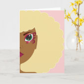 I'Lythia (rosa) Note Card Karte (Gelbe Blume)