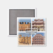 IM032 Asien, Indien, Jaipur, Kühlschrank Magnet (Vorderseite/Rückseite)