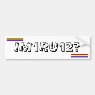 IM1RU12? AUTOAUFKLEBER