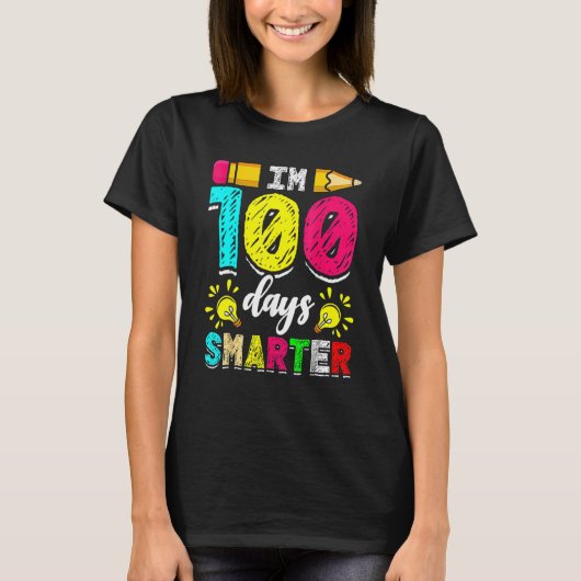 I'm 100 Days Smarter Student 100th School Day Chal T-Shirt (Vorderseite)
