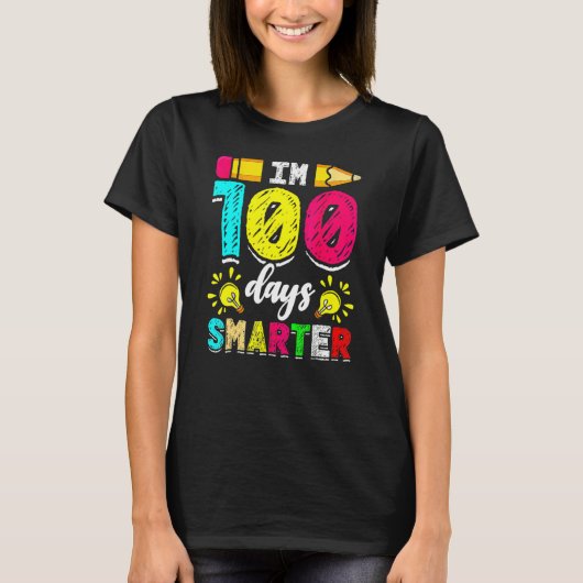 I'm 100 Days Smarter Student 100th School Day Chal T-Shirt (Vorderseite)