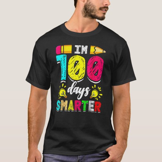 I'm 100 Days Smarter Student 100th School Day Chal T-Shirt (Vorderseite)