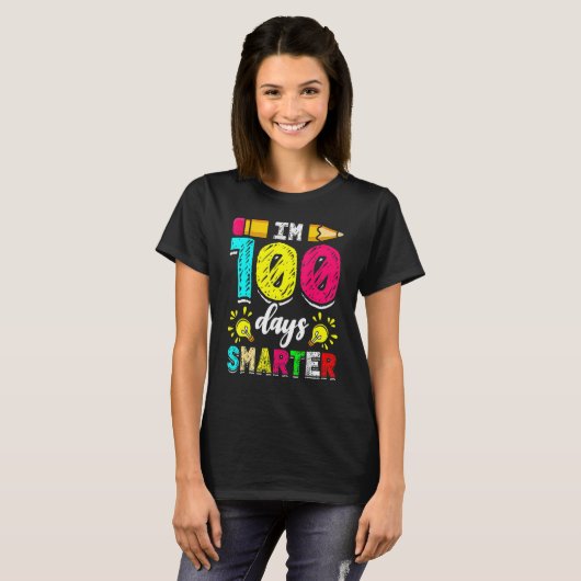 I'm 100 Days Smarter Student 100th School Day Chal T-Shirt (Vorne ganz)
