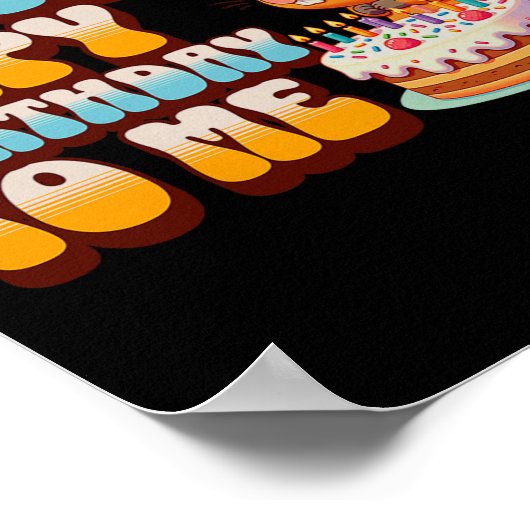 I'm 11 Capy Birthday To Me 11th Capybara Bday Part Poster (Ecke)