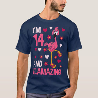 Im 14 und Flverblüffendes Flamingo T-Shirt
