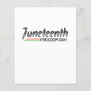 Im 19. Jahrhundert: Freiheit Afrikanischer Amerika Flyer