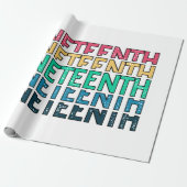 Im 19. Jahrhundert: Freiheit Afrikanischer Amerika Geschenkpapier (Ungerollt)