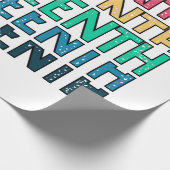 Im 19. Jahrhundert: Freiheit Afrikanischer Amerika Geschenkpapier (Ecke)