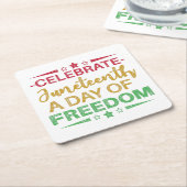 Im 19. Jahrhundert: Freiheit Afrikanischer Amerika Rechteckiger Pappuntersetzer (angewinkelt)