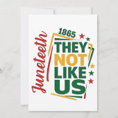 Im 19. Jahrhundert mögen sie die schwarze Geschich Einladung (Vorderseite)