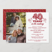 Im 40. Hochzeitstag 2 Foto Einladung (Vorne/Hinten)
