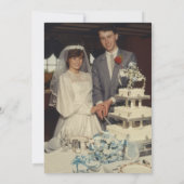 Im 40. Hochzeitstag Foto Einladung (Rückseite)