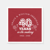 Im 40. Hochzeitstag Serviette (Vorderseite)