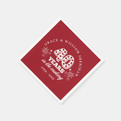 Im 40. Hochzeitstag Serviette (Ecke)