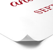 Im 40. Jubiläum Begrüßungszeichen Poster (Ecke)