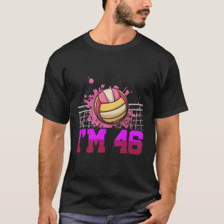 I'M 46 Sports Volleyball Player 46. T-Shirt