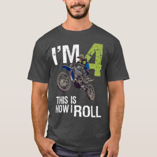 Im 4. Geburtstag fahre ich so mit dem Motorrad T-Shirt