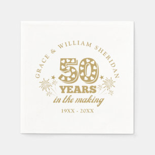 Im 50. Hochzeitstag Serviette