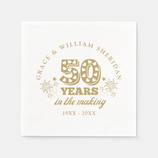 Im 50. Hochzeitstag Serviette (Vorderseite)