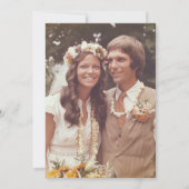 Im 50-jährigen Foto Gold Black Einladung (Rückseite)