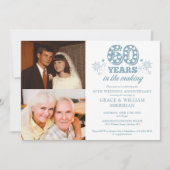 Im 60. Hochzeitstag 2 Foto Einladung (Vorderseite)